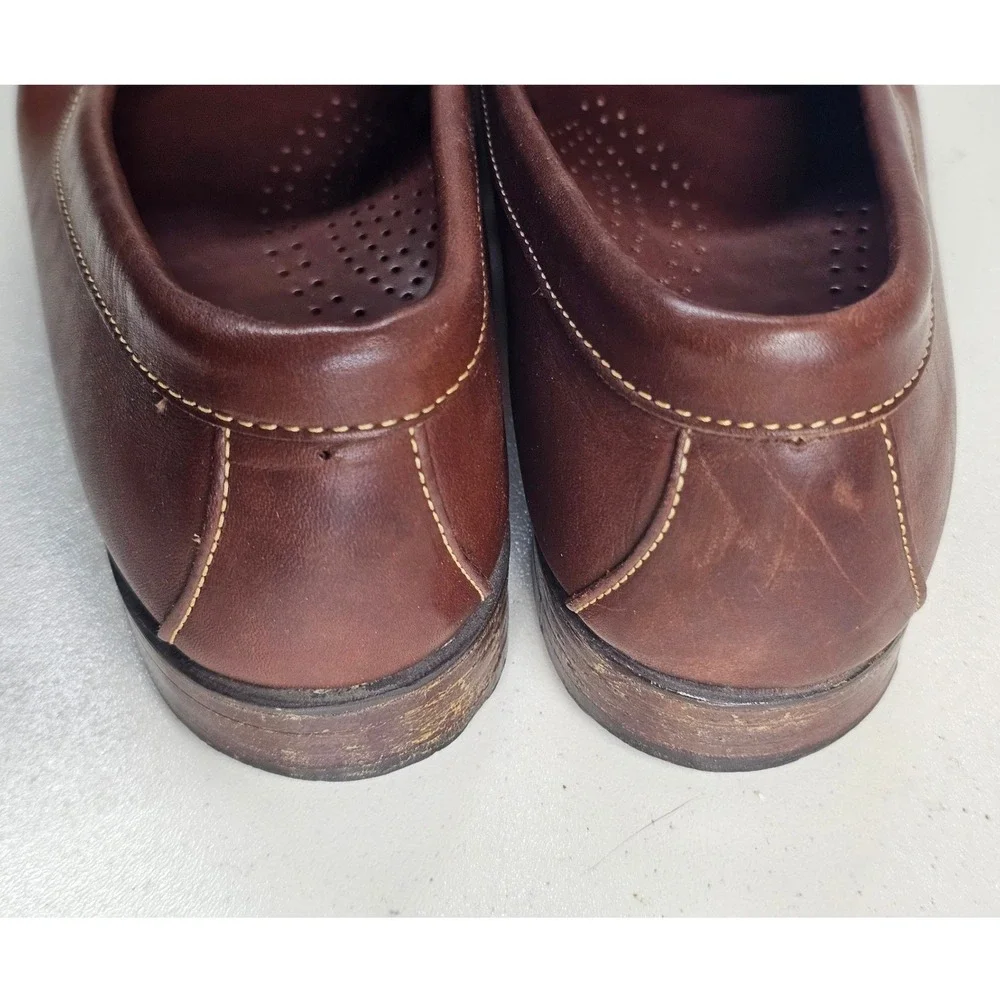 Dexter Mens Brown Leather Kiltie Tassel Loafers Made in USA P544-4 Size 10 M
